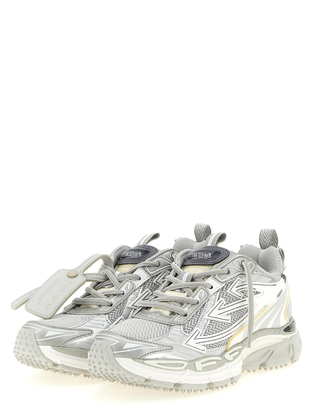Off-White | Gray Polyethylene Athletic Sneakers