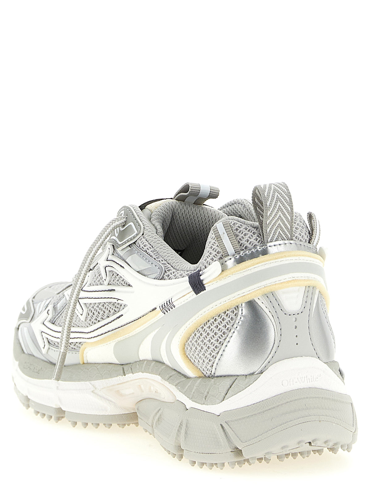 Off-White | Gray Polyethylene Athletic Sneakers