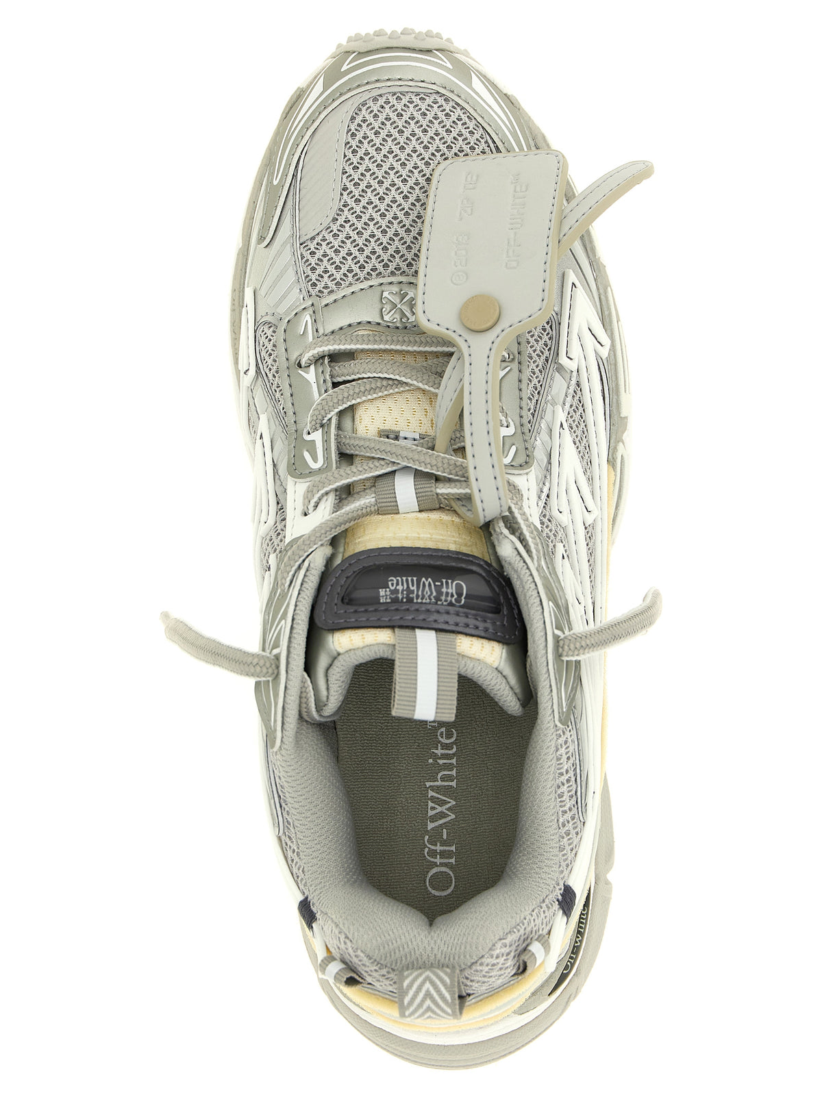 Off-White | Gray Polyethylene Athletic Sneakers
