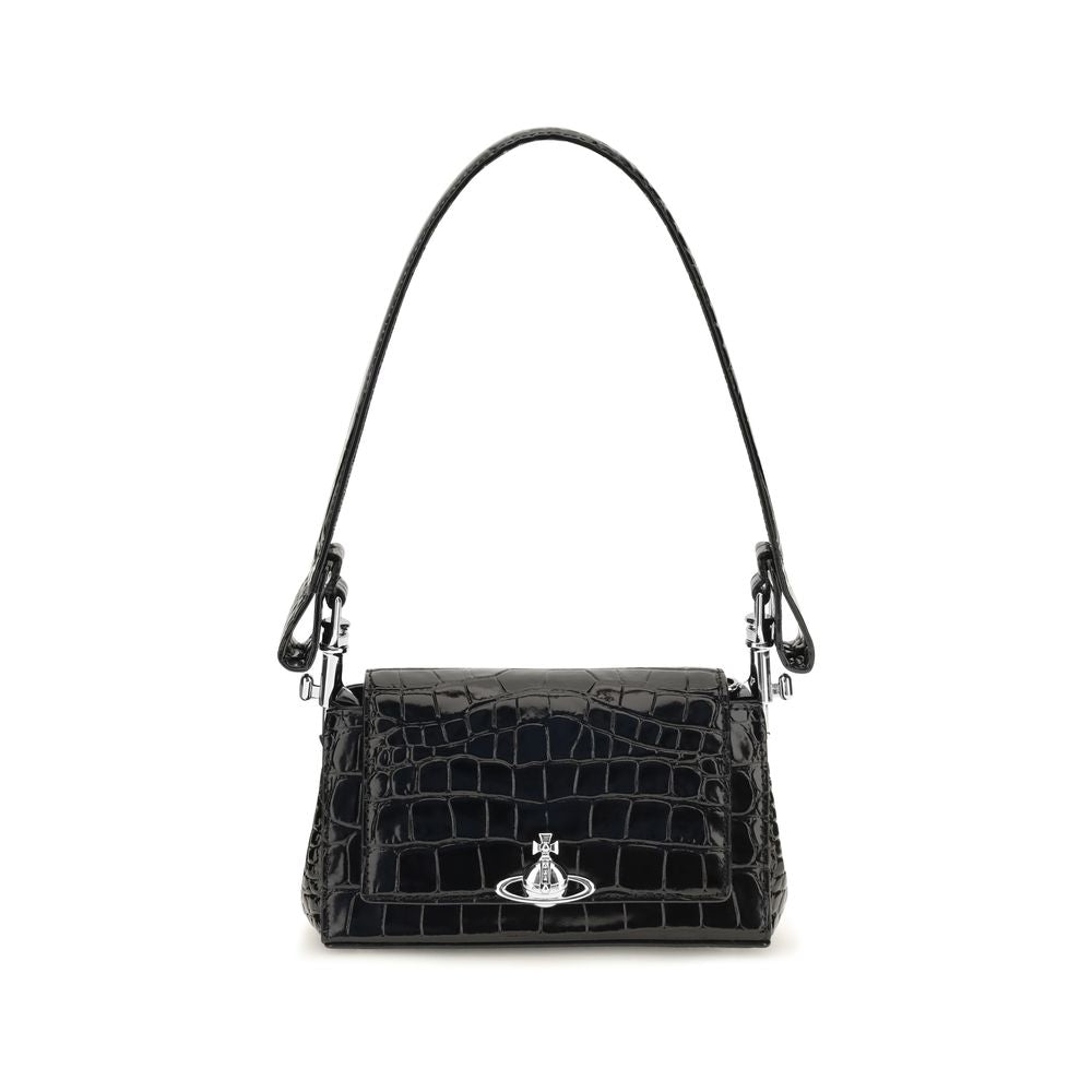 Vivienne Westwood | Black Calf Leather Bos Taurus Handbag