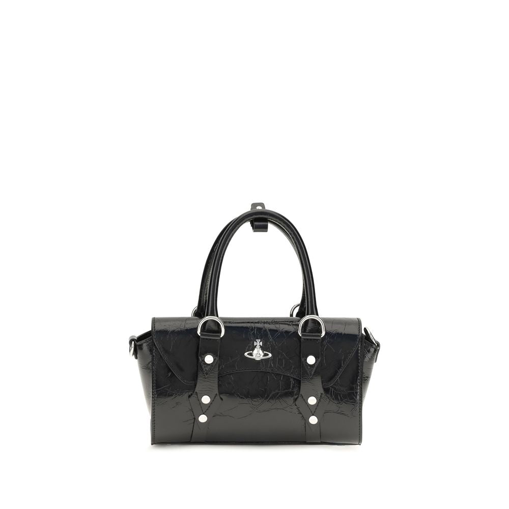Vivienne Westwood | Black Calf Leather Bos Taurus Shoulder Bag