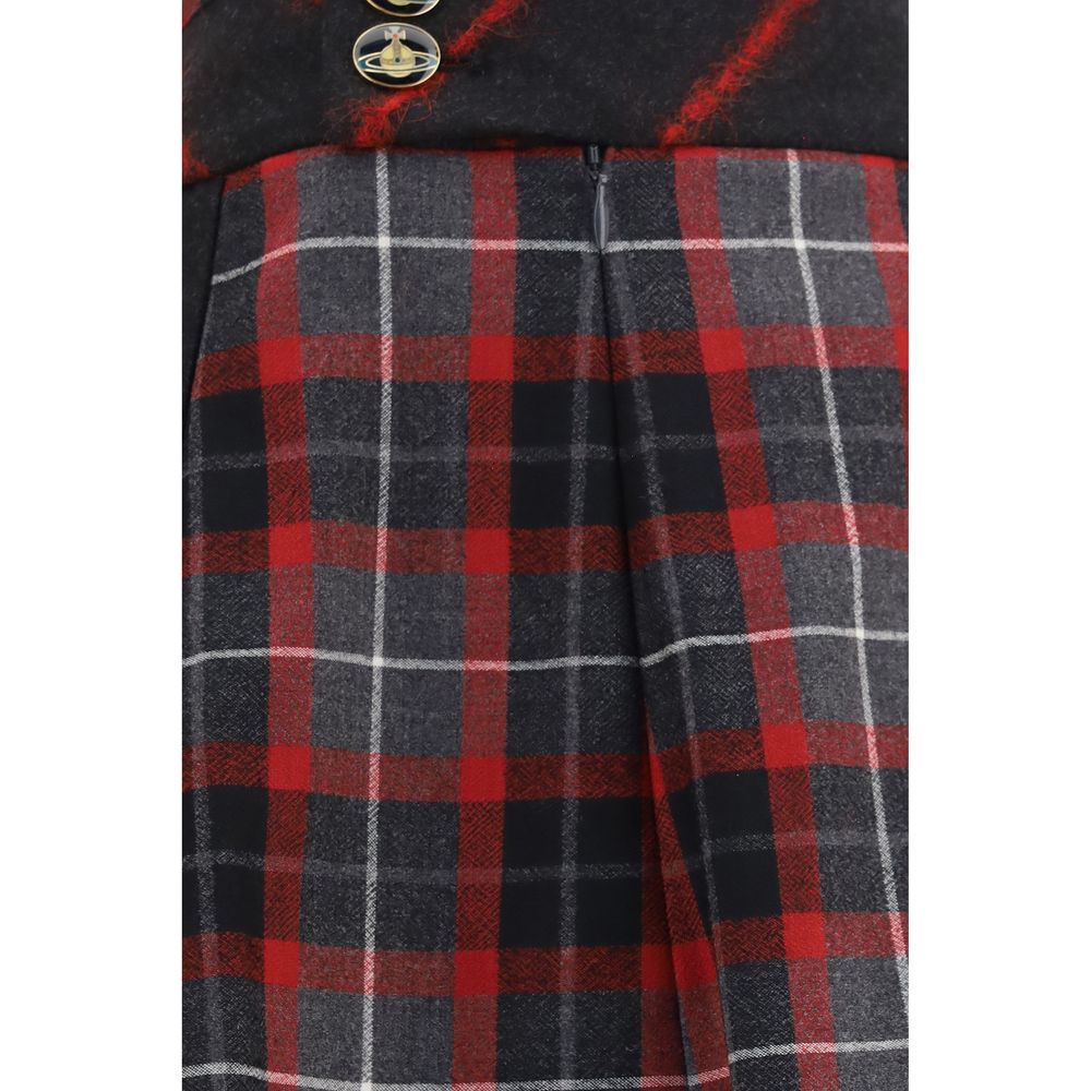 Vivienne Westwood | Red Wool Oves Aries Mini Skirt