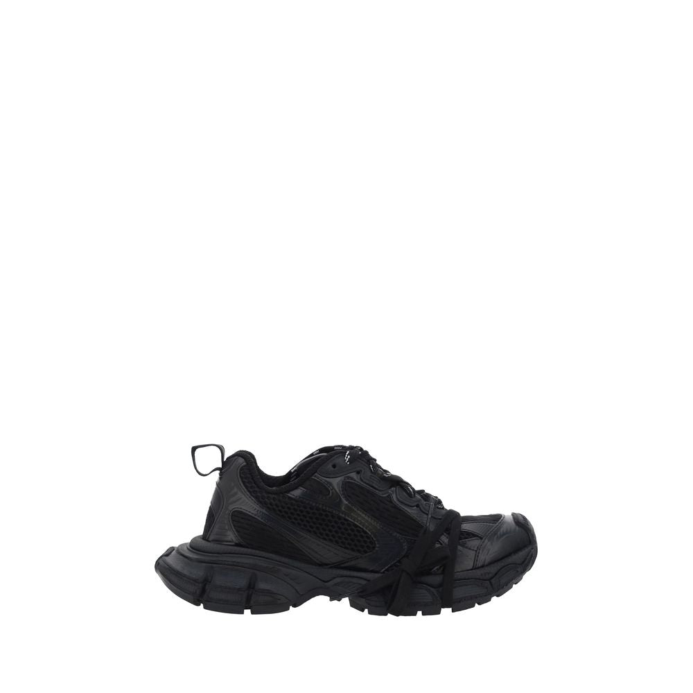 Balenciaga | Black Polyurethane Chunky Sneakers
