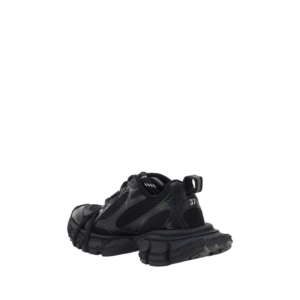 Balenciaga | Black Polyurethane Chunky Sneakers