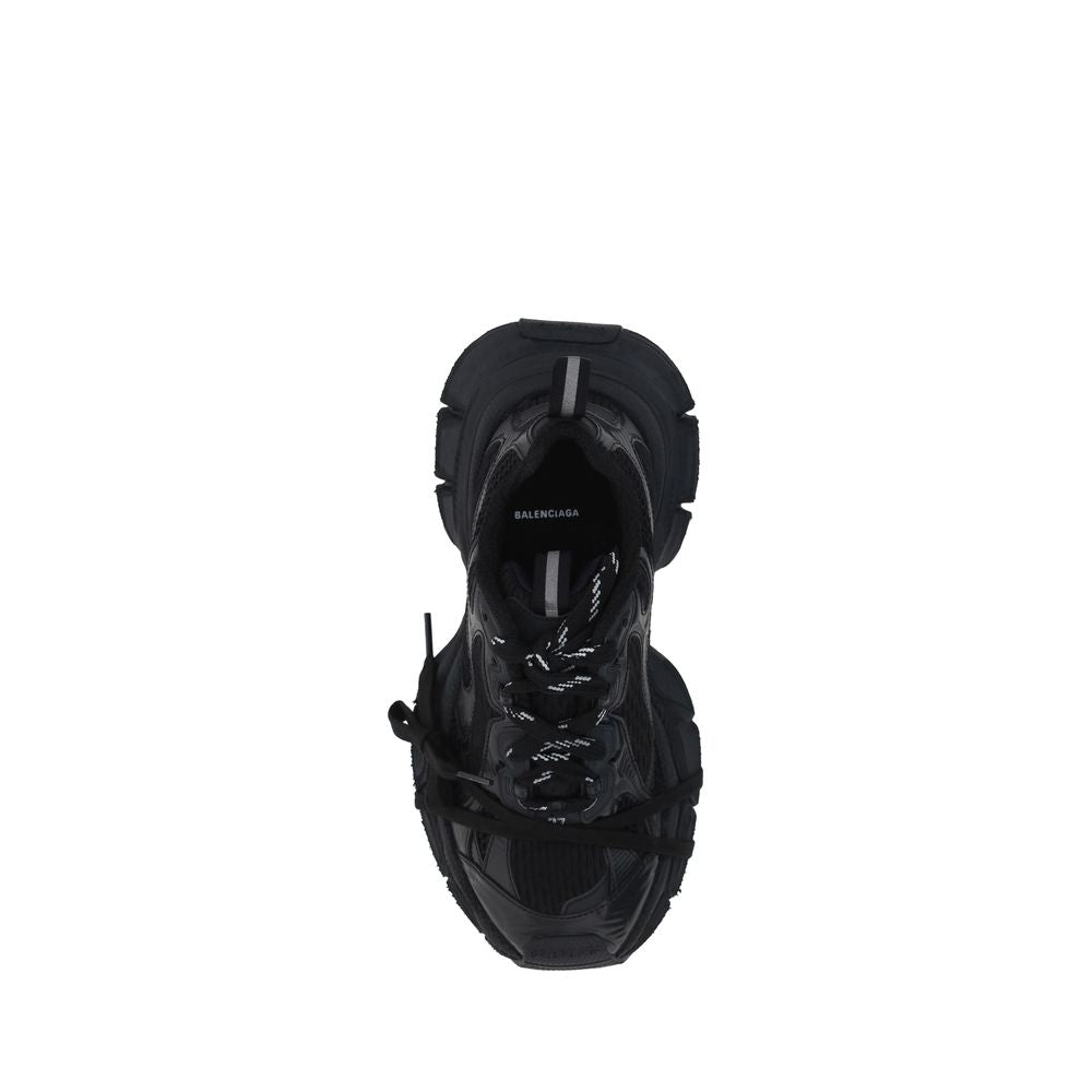 Balenciaga | Black Polyurethane Chunky Sneakers