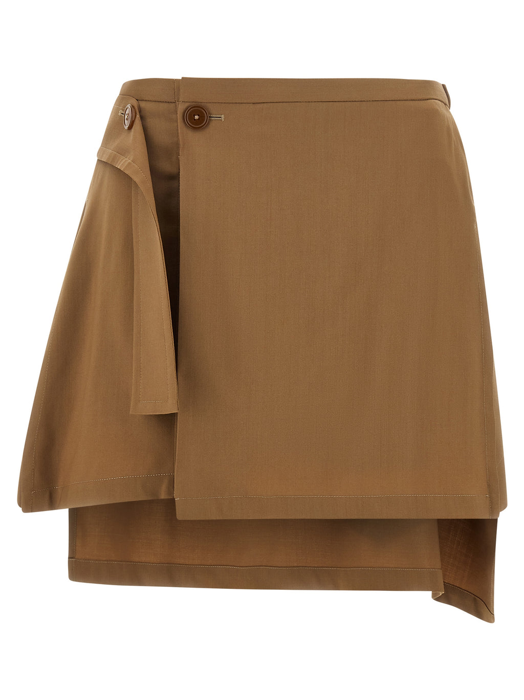 Vivienne Westwood | Brown Virgin Wool Long Skirt