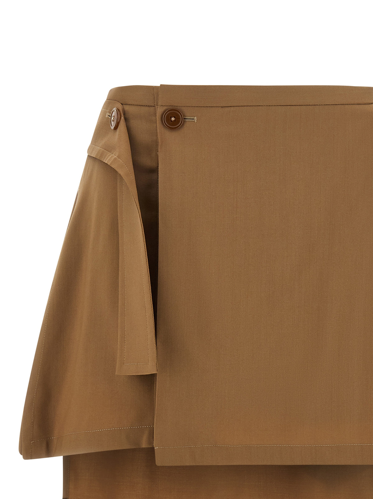 Vivienne Westwood | Brown Virgin Wool Long Skirt