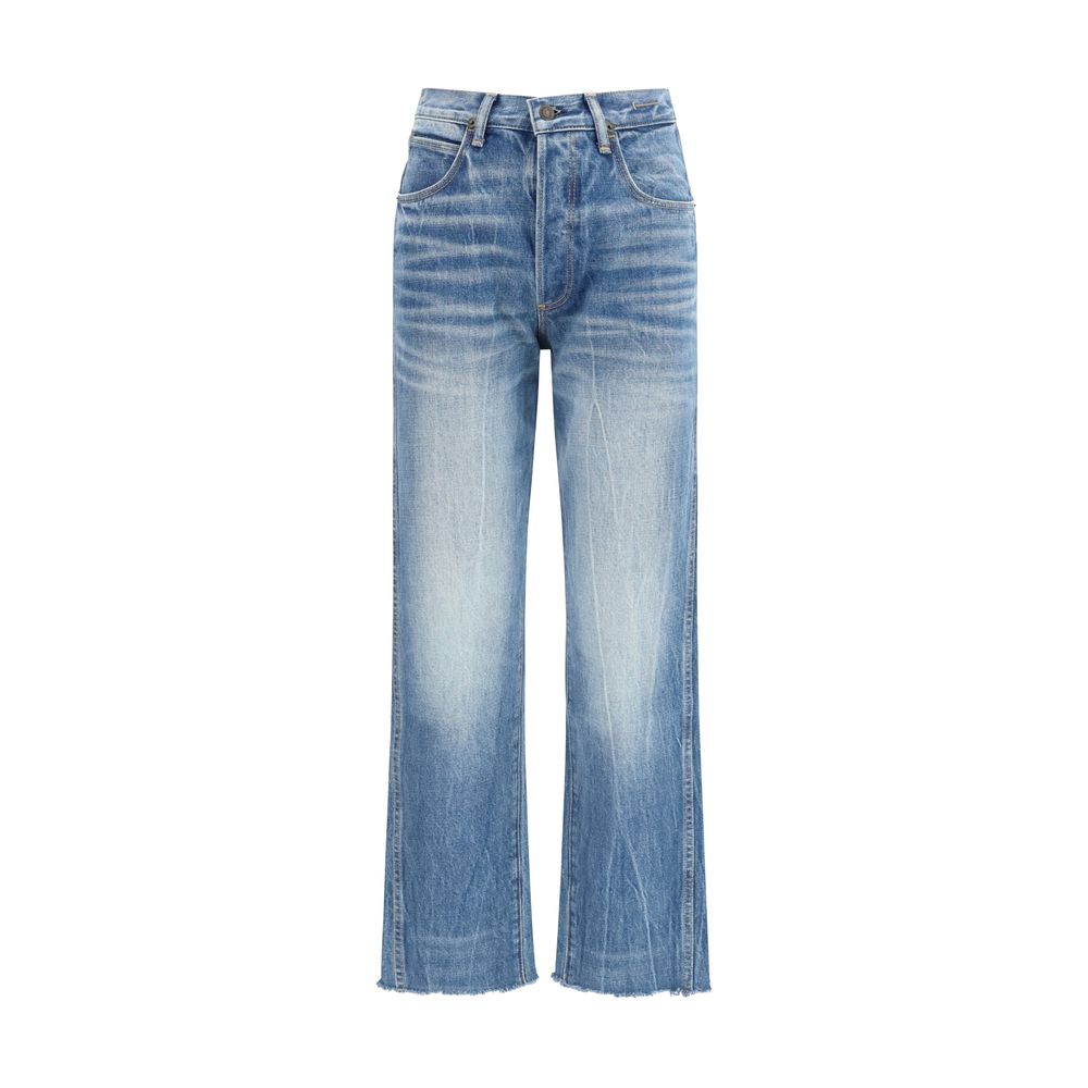 Tom Ford | Blue Cotton Bootcut Jeans