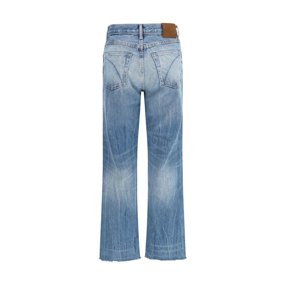 Tom Ford | Blue Cotton Bootcut Jeans