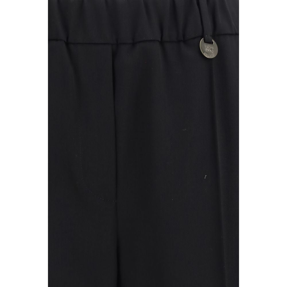 Burberry | Black Wool Oves Aries Joggers (Workout Pants)