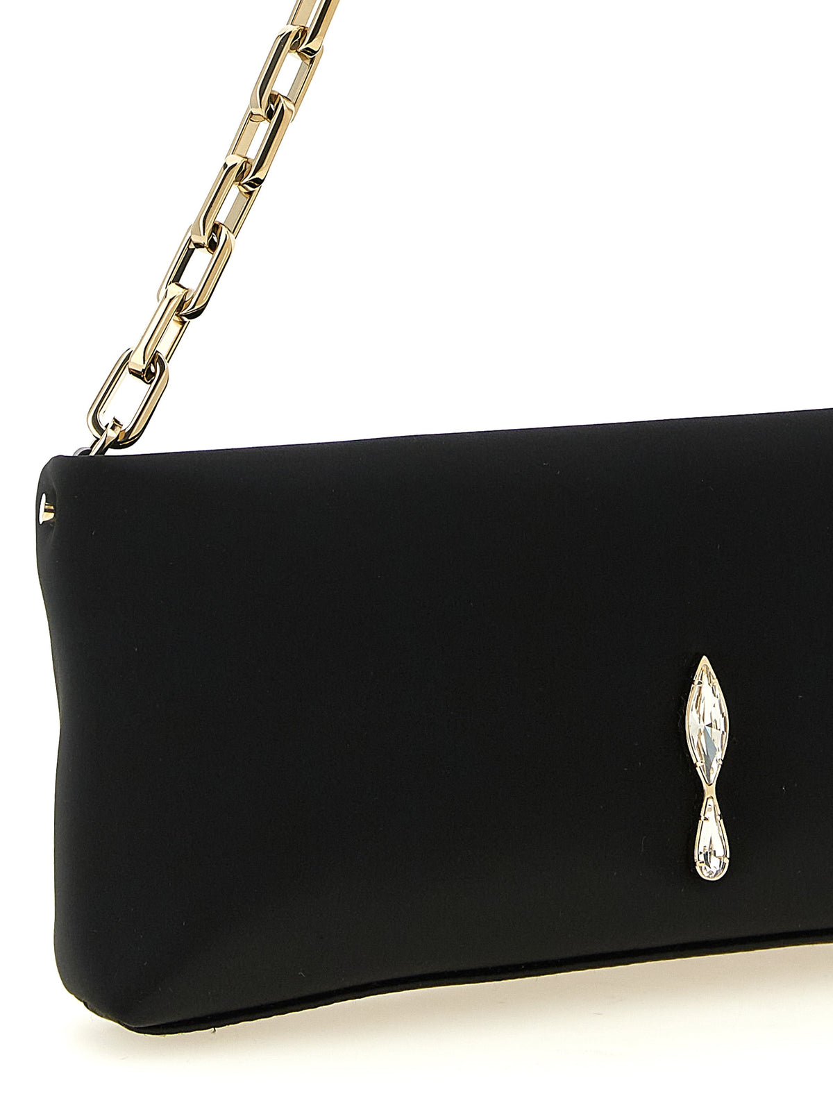 Christian Louboutin | Black Elastane Clutch Bag