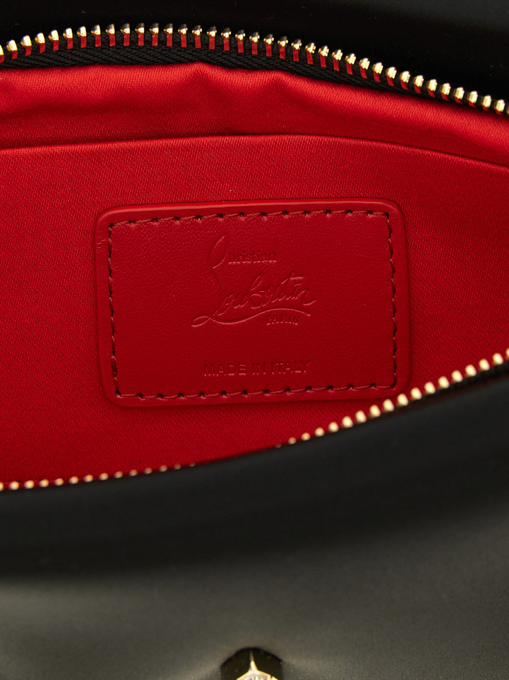 Christian Louboutin | Black Elastane Clutch Bag