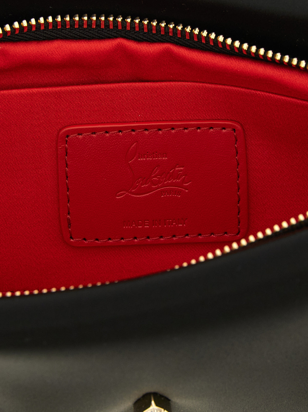 Christian Louboutin | Black Elastane Clutch Bag