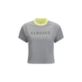Versace | Gray Cotton T-Shirt