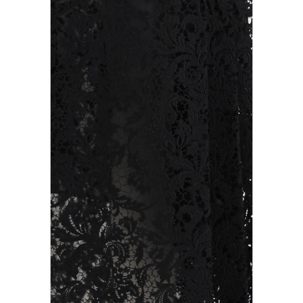 Fendi | Black Silk Midi Skirt