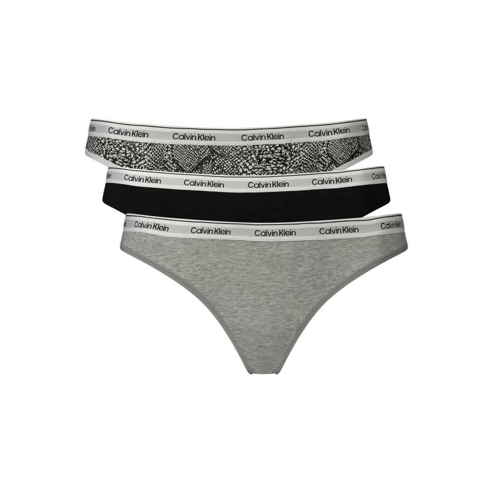 Calvin Klein | Grey Cotton Womens Thong