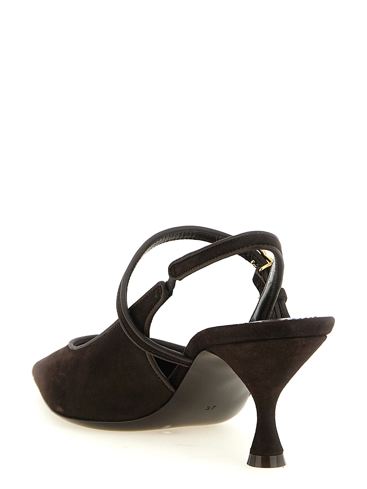 Dolce & Gabbana | Brown Goatskin Mid Heel Pumps