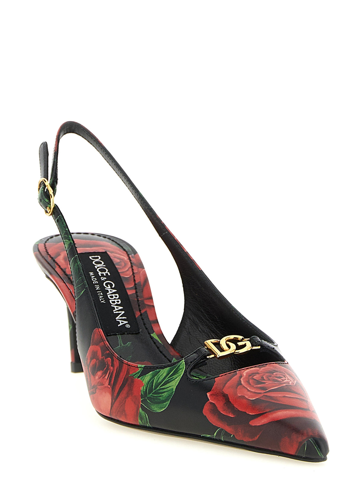 Dolce & Gabbana | Multicolor Calfskin Mid Heel Pumps