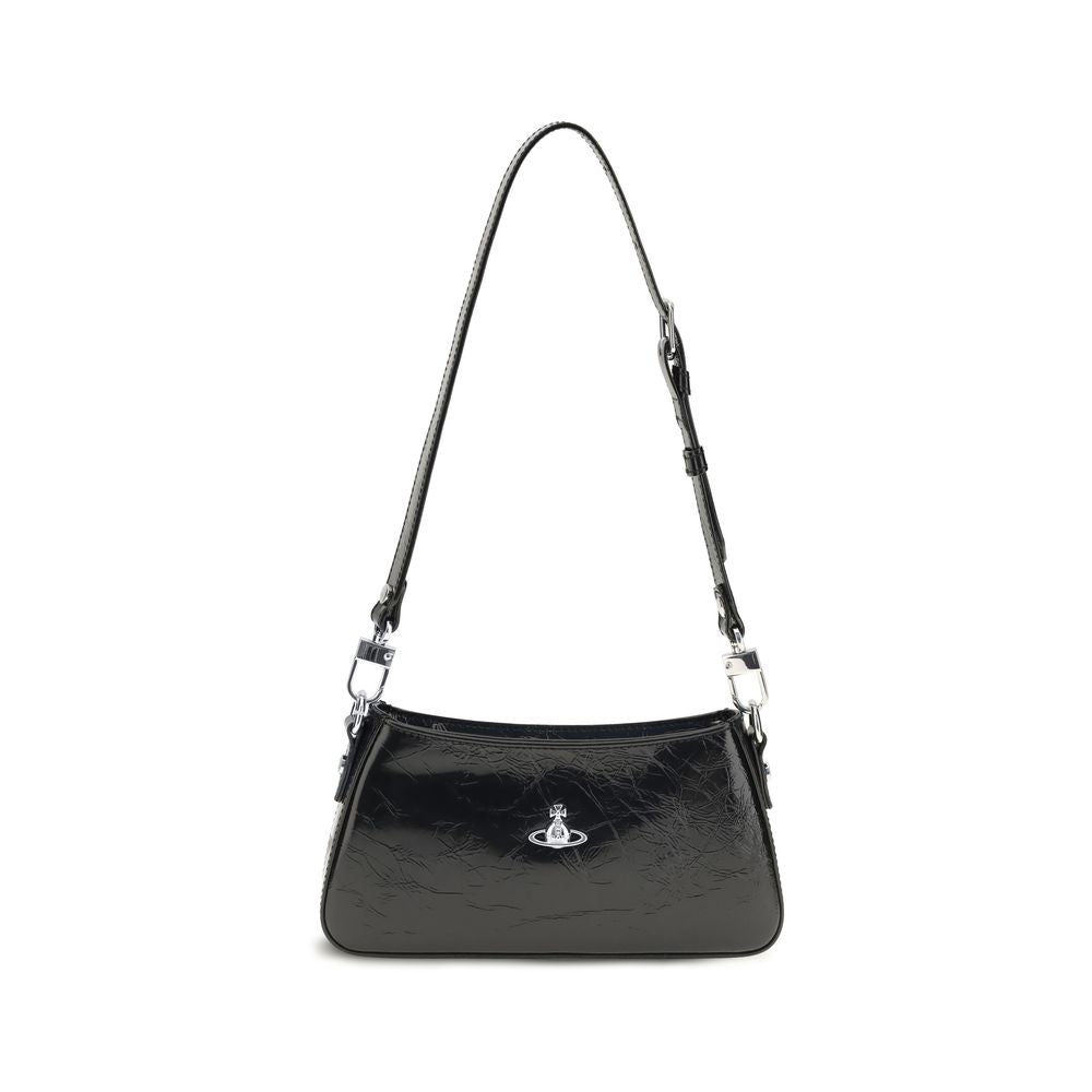 Vivienne Westwood | Black Calf Leather Bos Taurus Shoulder Bag