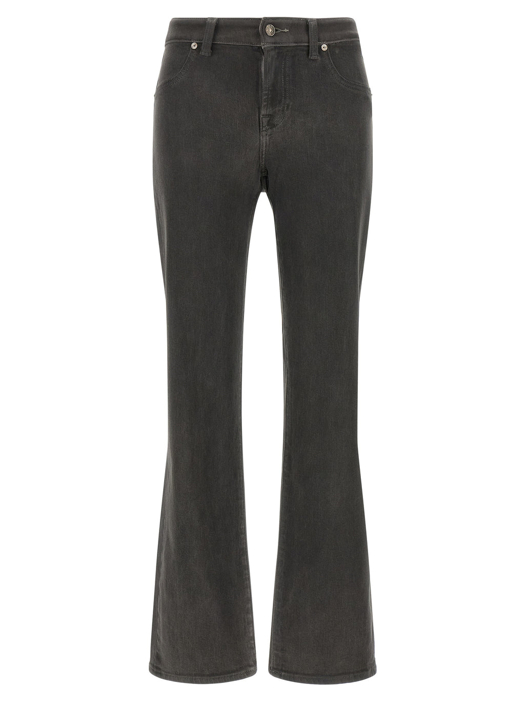 7 For All Mankind | Gray Straight-Leg Jeans