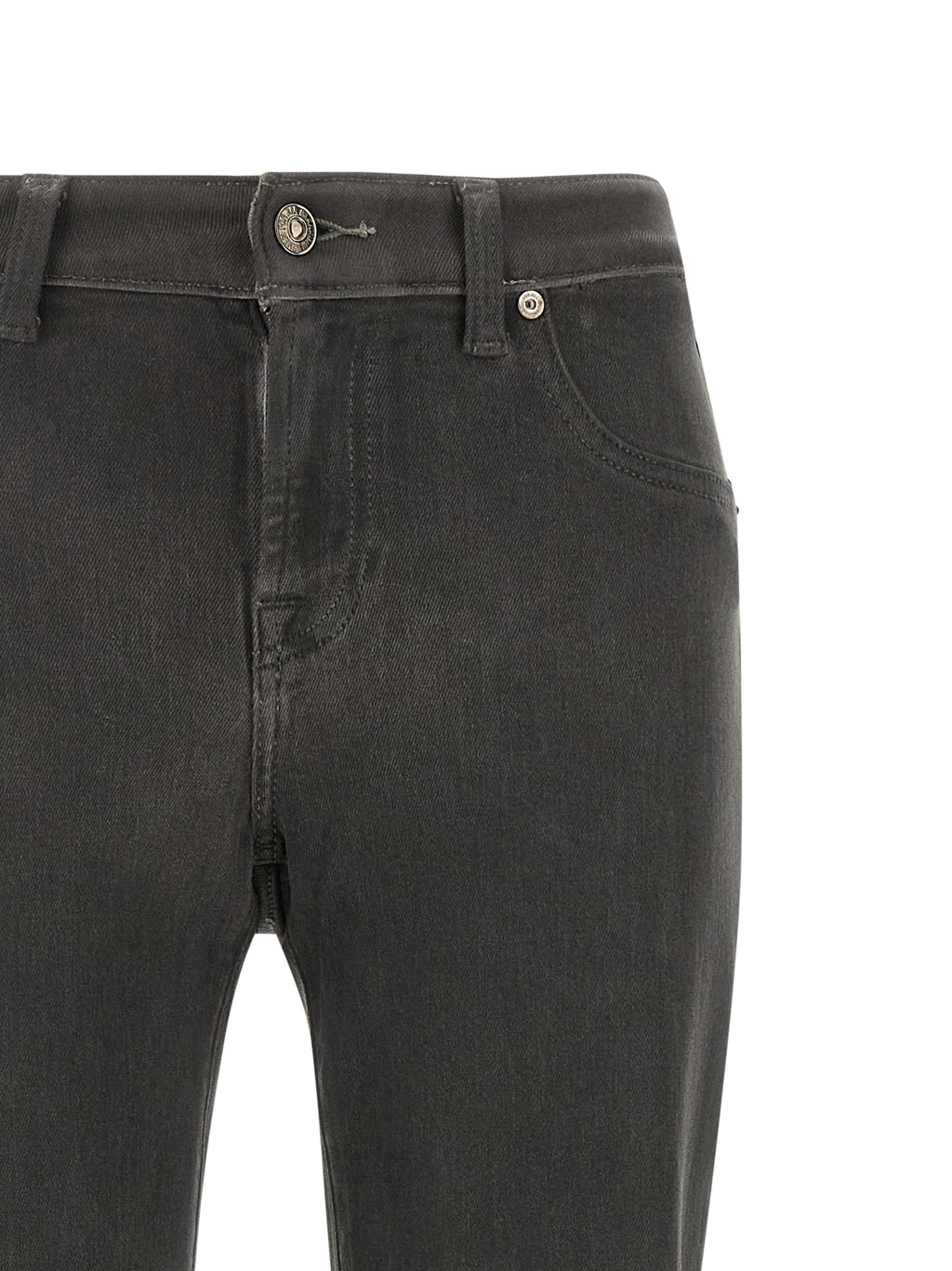 7 For All Mankind | Gray Straight-Leg Jeans