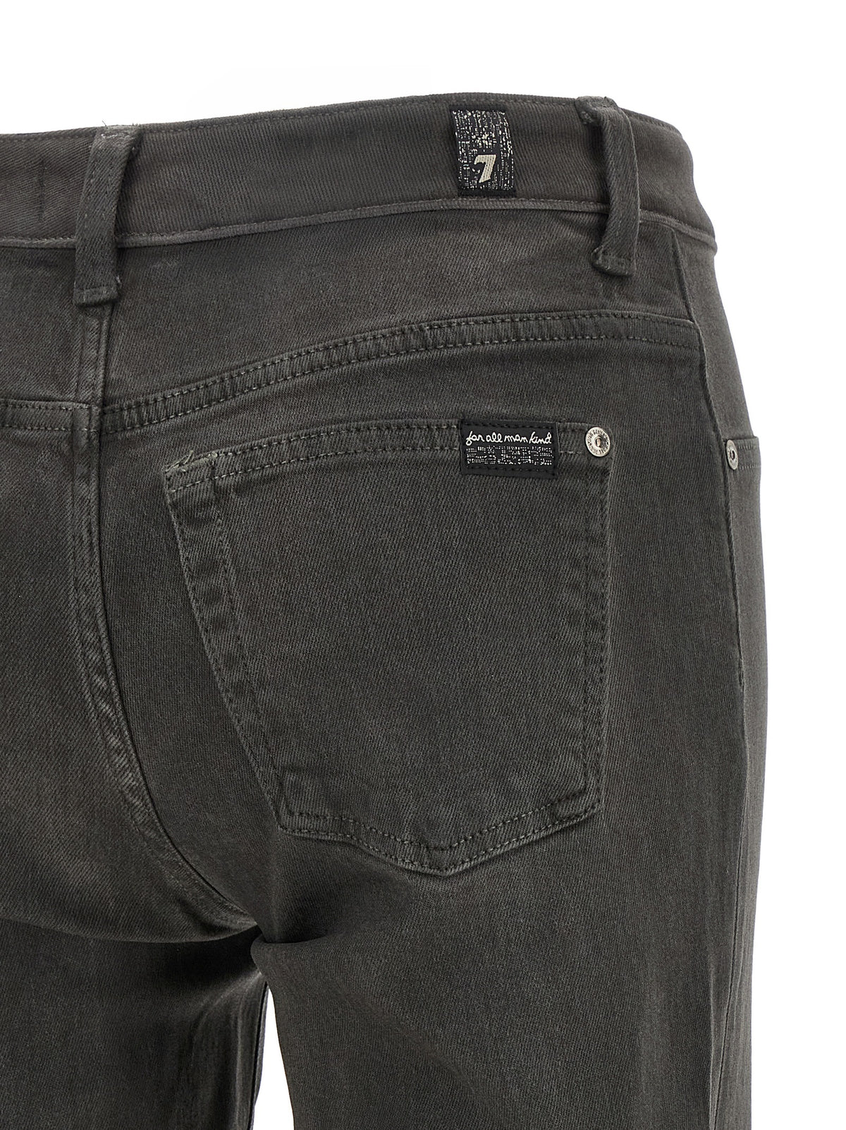 7 For All Mankind | Gray Straight-Leg Jeans