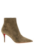 Christian Louboutin | Beige Calfskin Ankle Boots