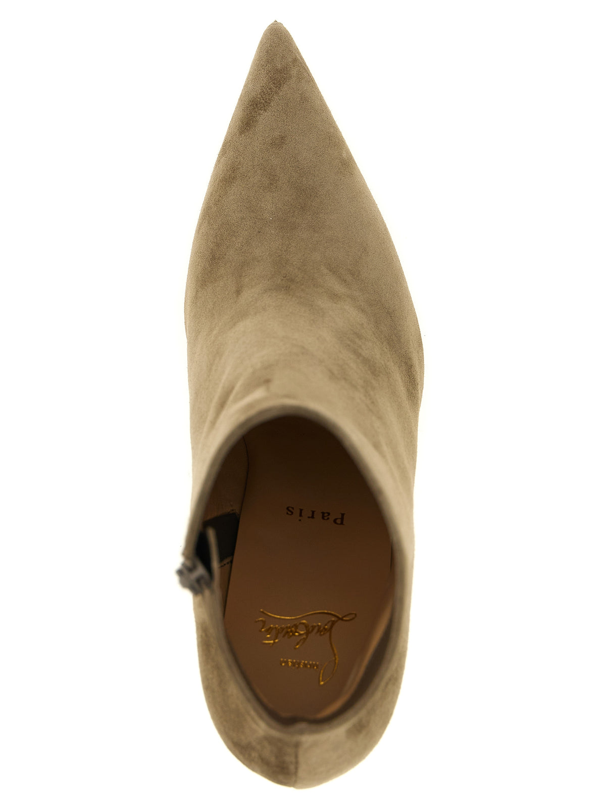 Christian Louboutin | Beige Calfskin Ankle Boots