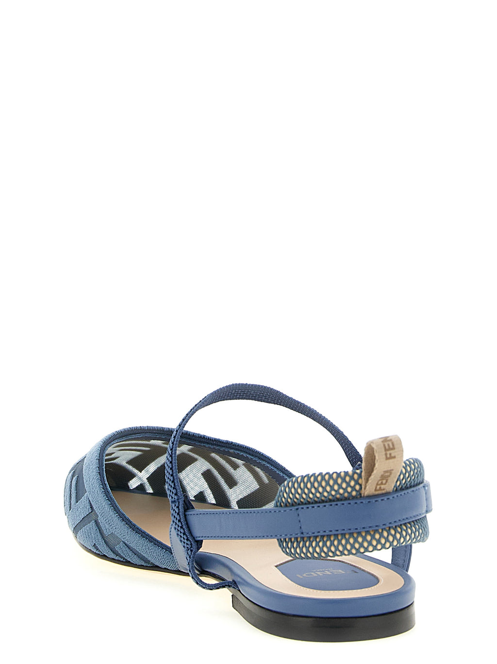 Fendi | Blue Polyamide Ballet Flats