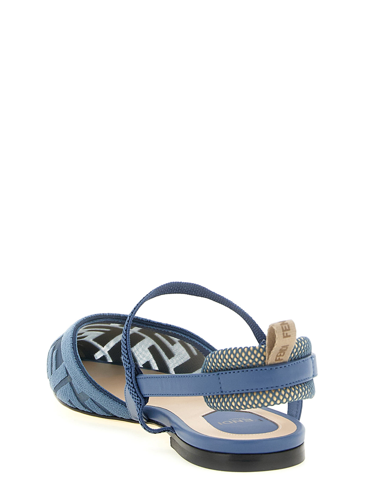 Fendi | Blue Polyamide Ballet Flats
