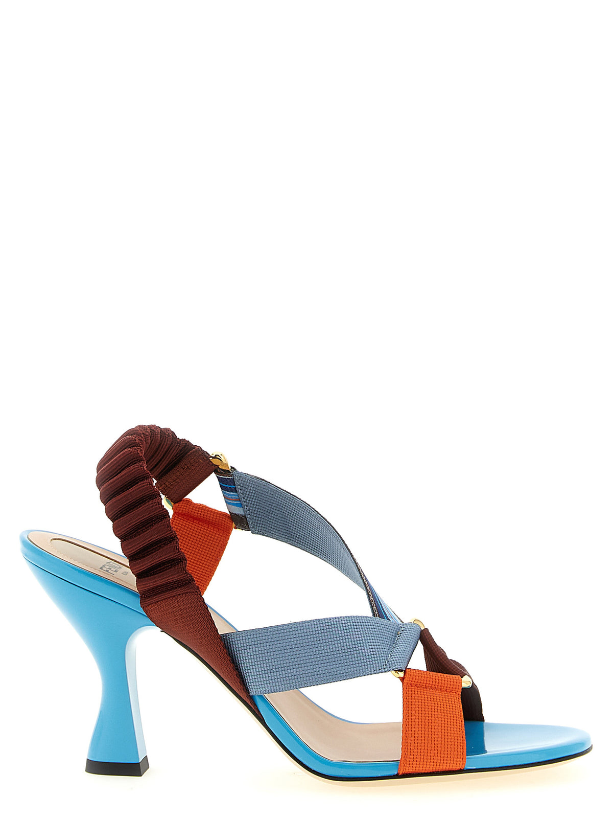Fendi | Multicolor Viscose Stiletto Heel Sandals