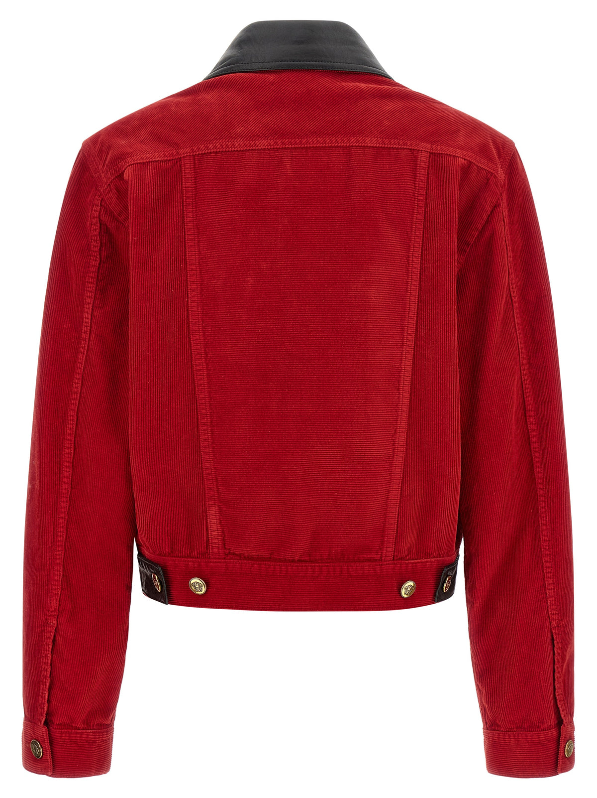 Versace | Red Cotton Full-Length Jacket