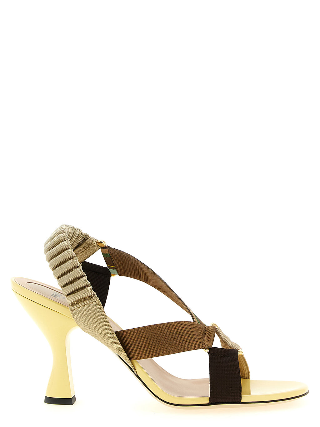 Fendi | Multicolor Viscose Stiletto Heel Sandals