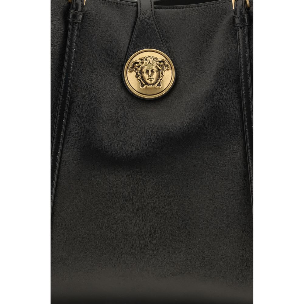 Versace | Black Lamb Ovis Aries Shoulder Bag