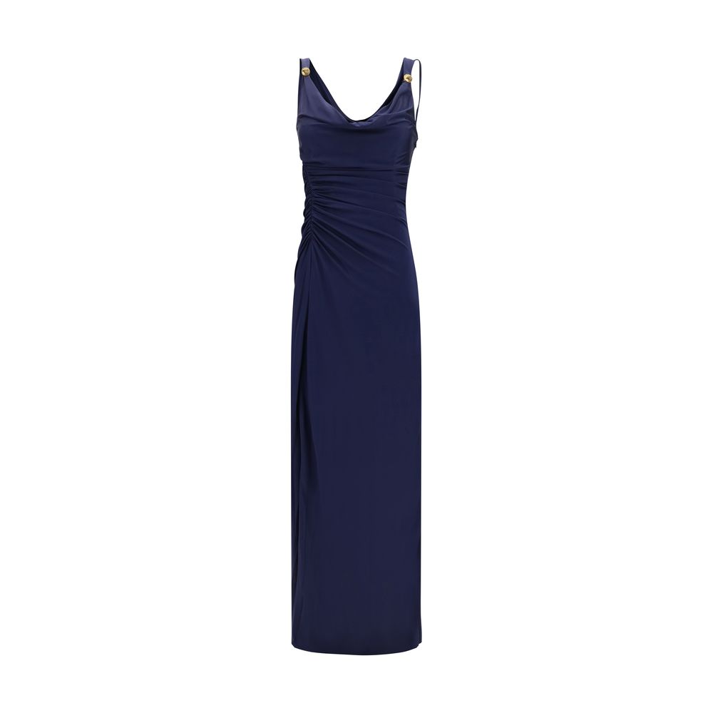 Versace | Blue Viscose Casual Dress