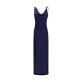 Versace | Blue Viscose Casual Dress