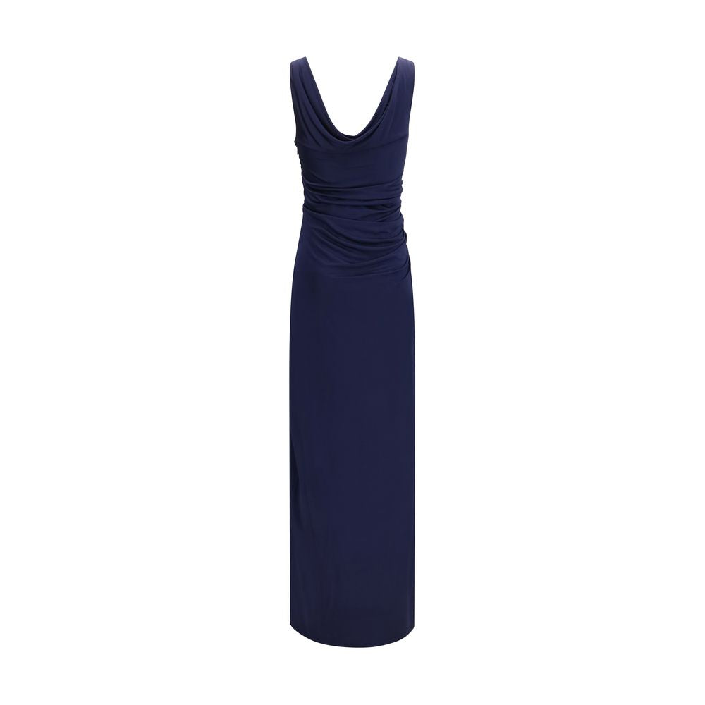 Versace | Blue Viscose Casual Dress