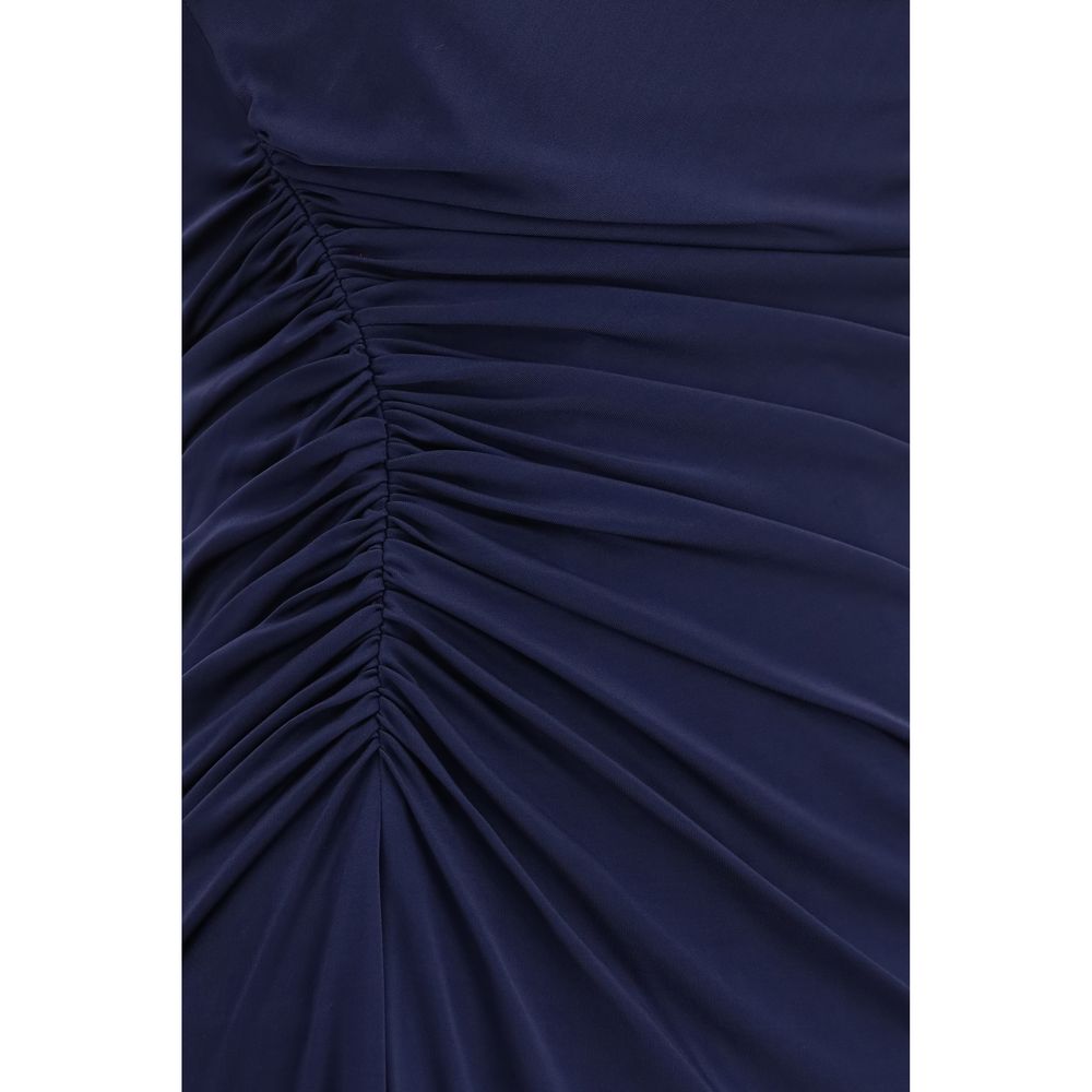 Versace | Blue Viscose Casual Dress