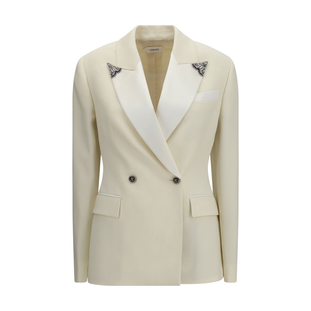 Versace | Beige Wool Oves Aries Blazer