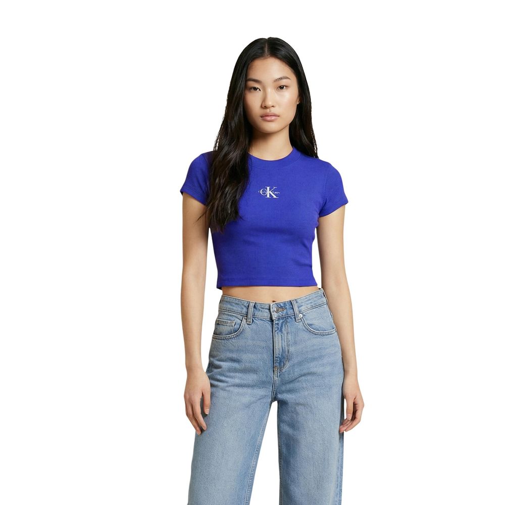 Calvin Klein Jeans | Blue Cotton T-Shirt