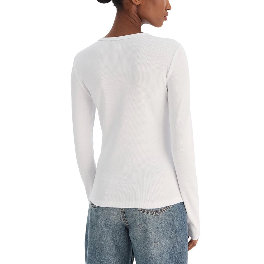 Calvin Klein Jeans | White Cotton Long Sleeve T-Shirt