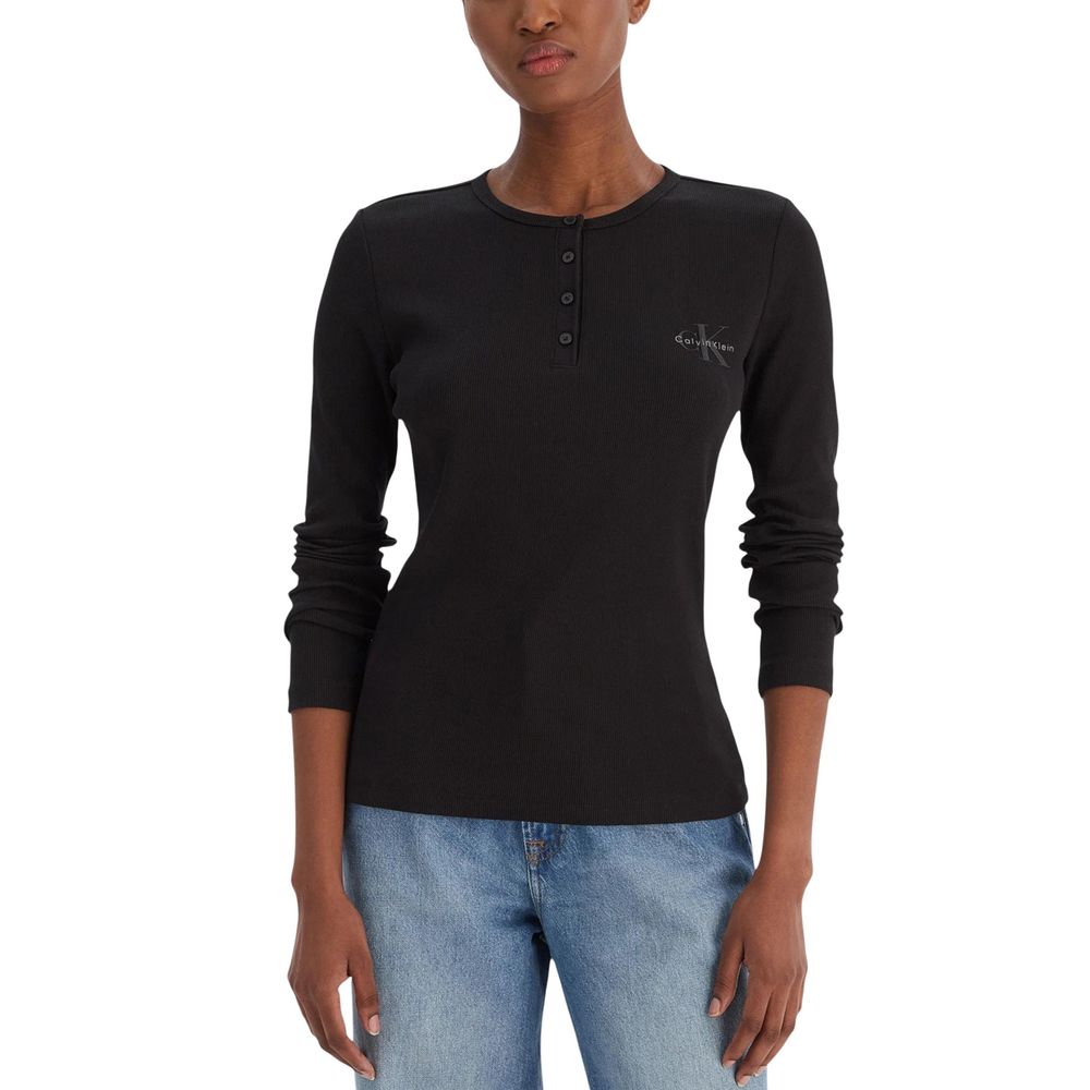 Calvin Klein Jeans | Black Cotton Long Sleeve T-Shirt