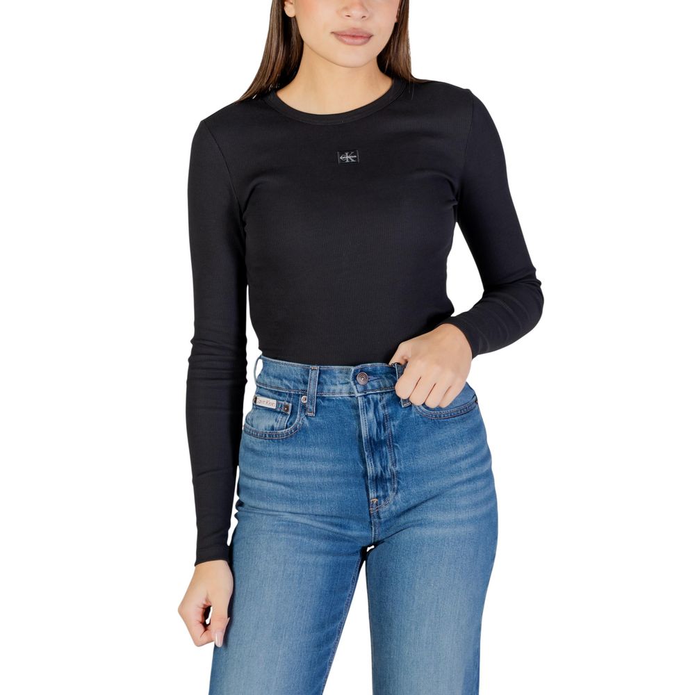 Calvin Klein Jeans | Black Cotton Long Sleeve T-Shirt