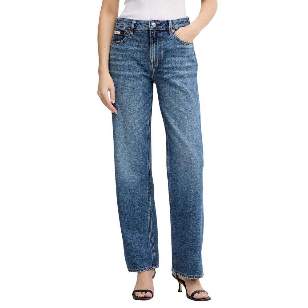 Calvin Klein Jeans | Blue Cotton Mom Jeans