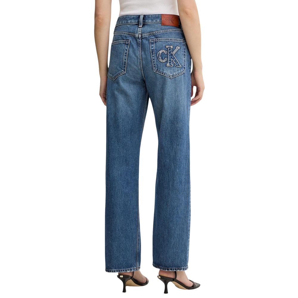 Calvin Klein Jeans | Blue Cotton Mom Jeans