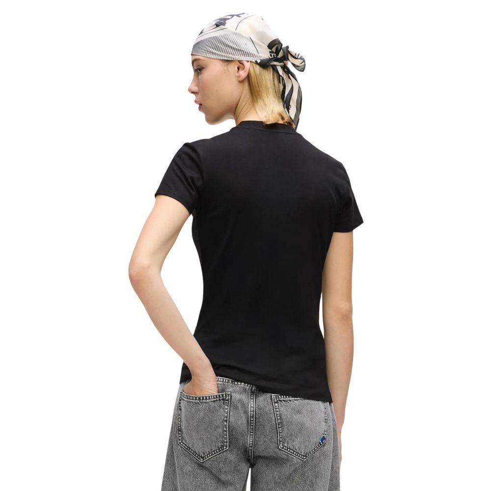 Karl Lagerfeld | Black Cotton T-Shirt