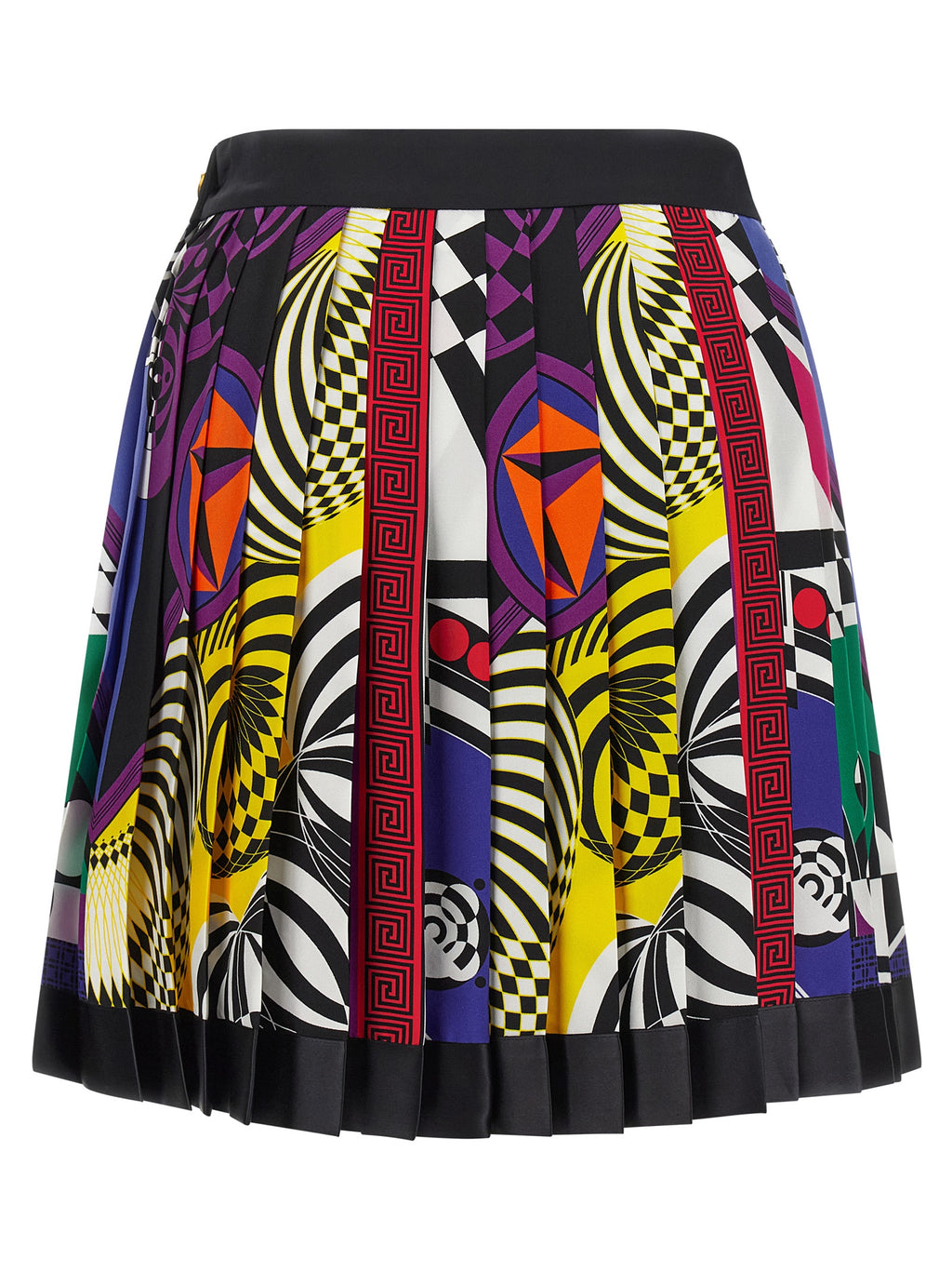 Versace | Multicolor Silk Long Skirt