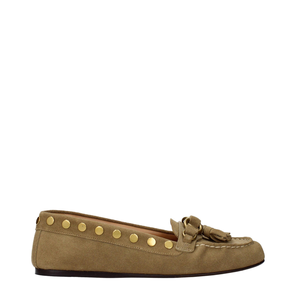 Isabel Marant | Brown Leather Slip-On Loafers