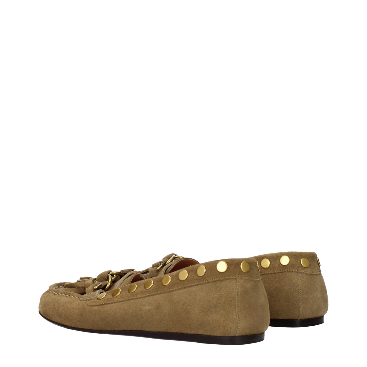 Isabel Marant | Brown Leather Slip-On Loafers