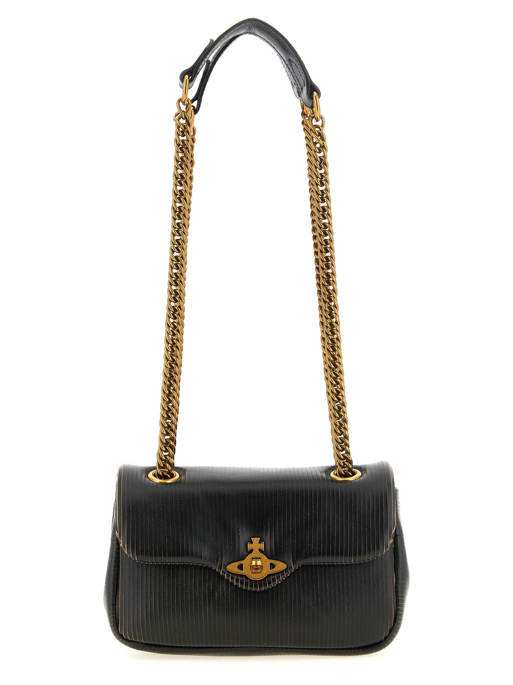 Vivienne Westwood | Black Calfskin Shoulder Bag